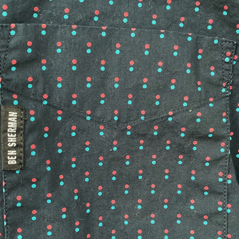 Ben Sherman Dot Button Down - Picture 3 of 4